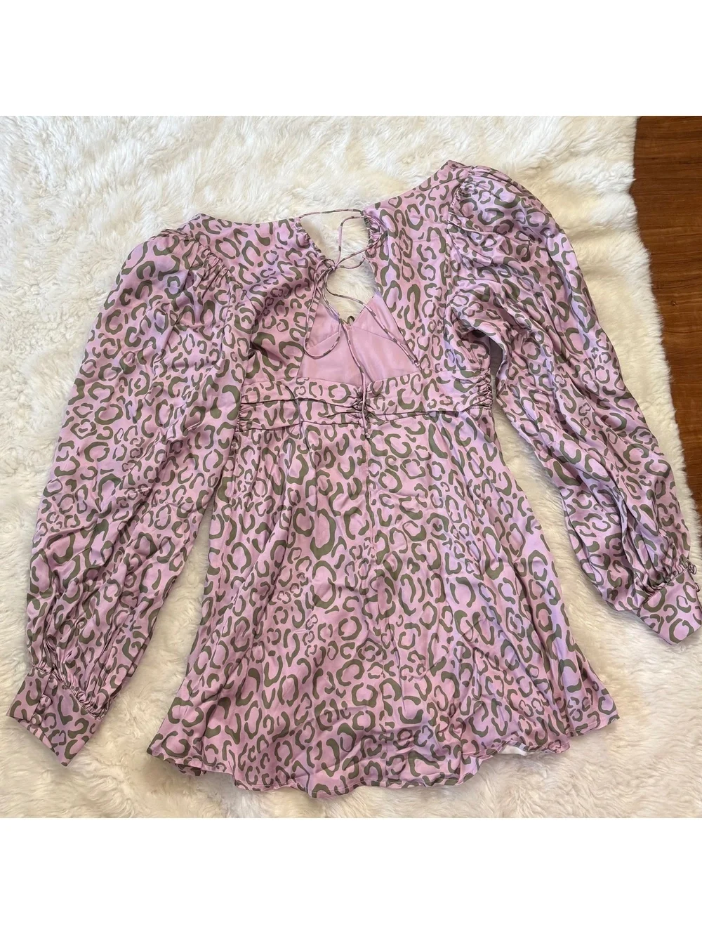 For Love and Lemons June Mini Dress Purple and gray - Picture 8 of 8